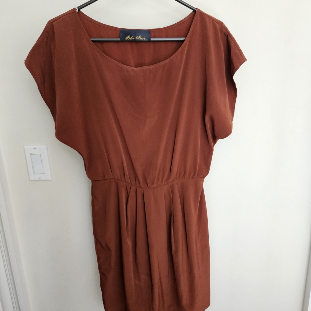 Blue Rain Rust Dress